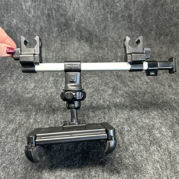 Macally Adjustable Headrest Tablet Holder for Cars Universal Fit, Secure Mount - Picture 5 of 8